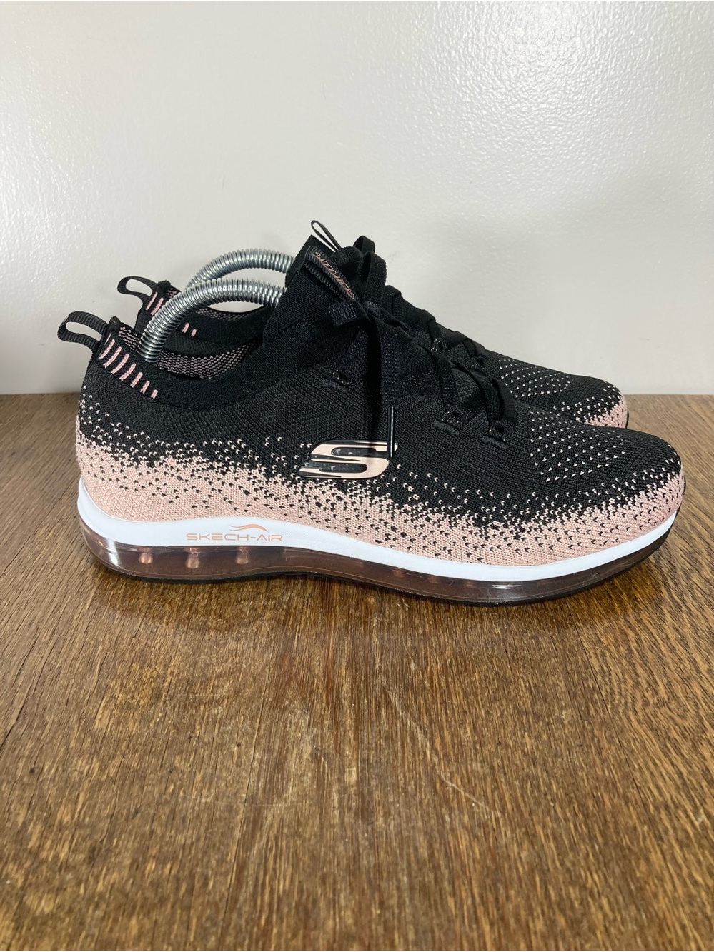 Skechers Skech-Air Sweet Sunset Sneaker Women’s Size 9 Black/Rose Gold